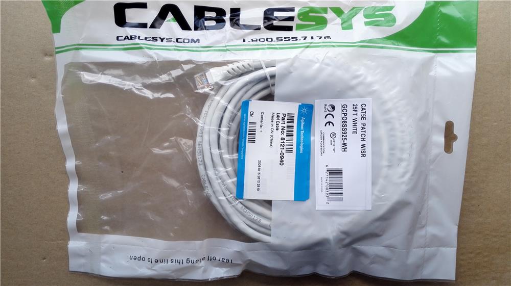 8121-094080-1000 V telecom cable, with connector, used with series 5973 and 5975